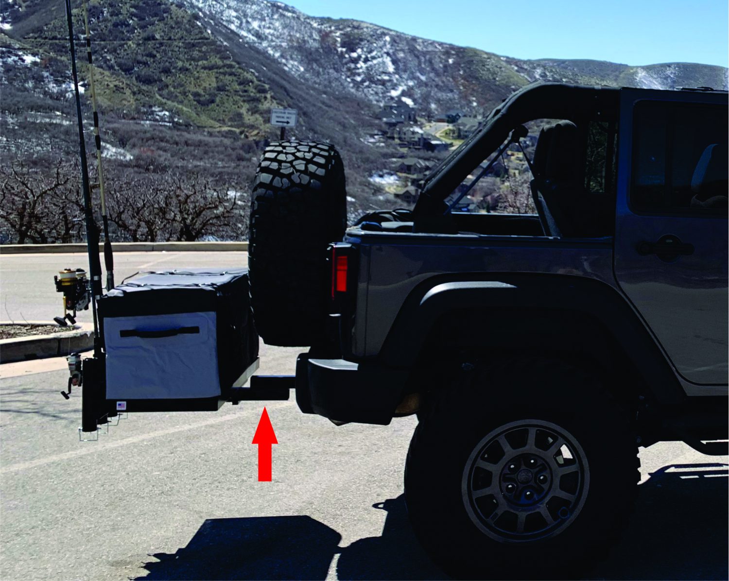 X-Rack XL2 Extended Receiver Tube (Jeep Wrangler/Spare Tire) - X-Rack