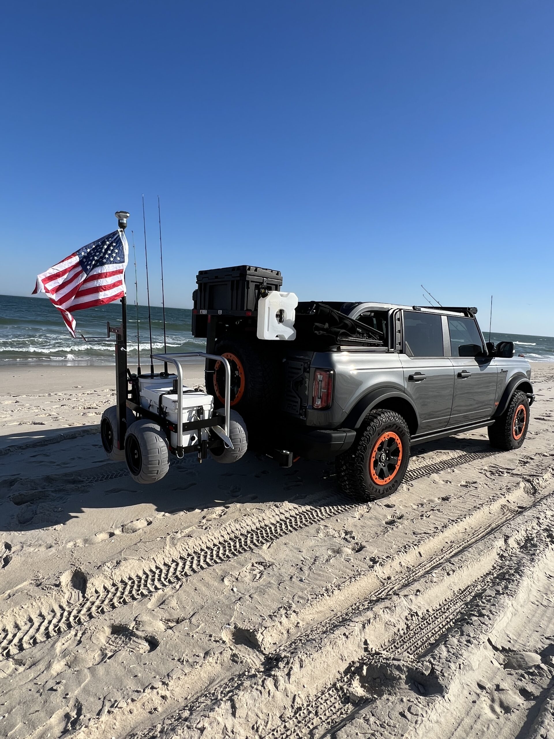 Hitch mounted Beach Fishing Carts Coming Soon!