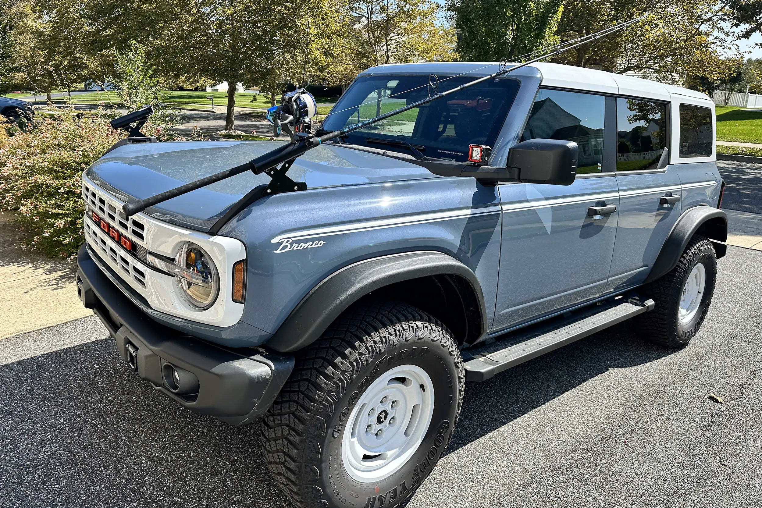 Fishing Rod Holder Solution from KR Off-Road - Bronco Nation