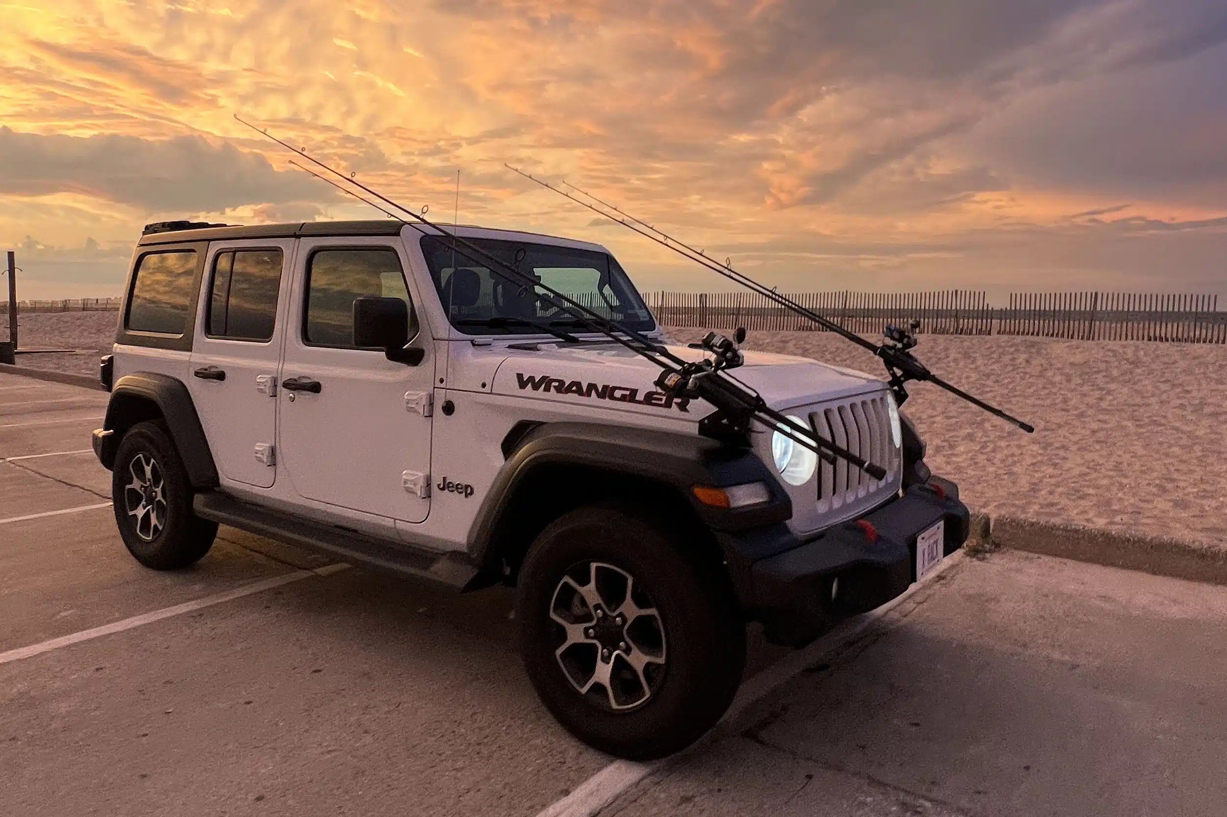 X-Rocket Hood Mount Fishing Rod Holders for 2018+ Jeep Wrangler  JL/Gladiator - X-Rack