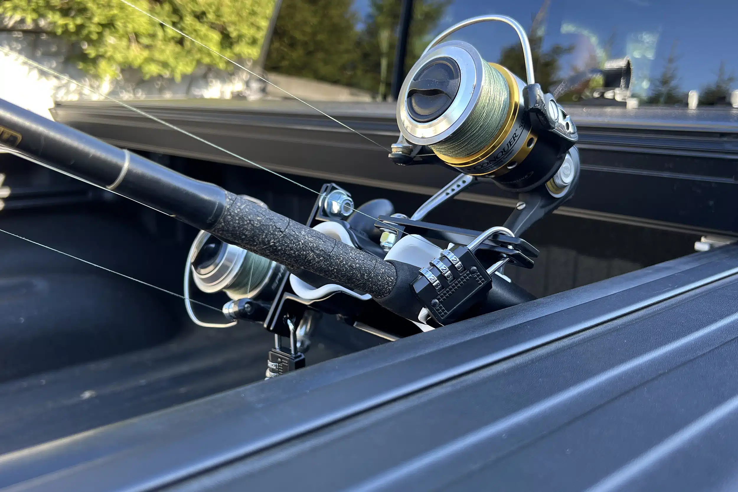 X-Rocket Fishing Rod Holder for Dodge Ram Bed Track Mount - X-Rack