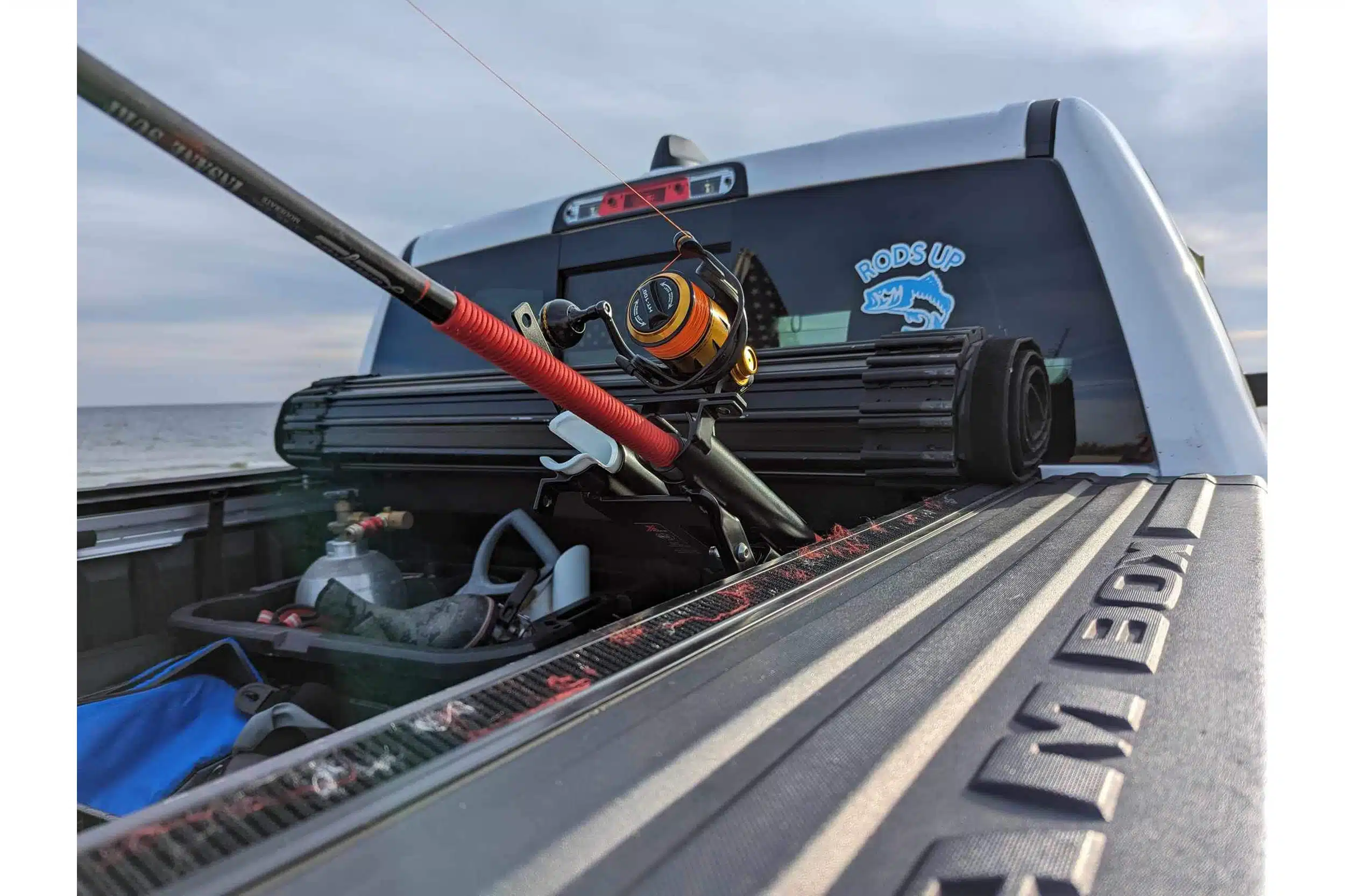 X-Rocket Fishing Rod Holder for Toyota Tundra/Tacoma Bed Rail Mount - X-Rack